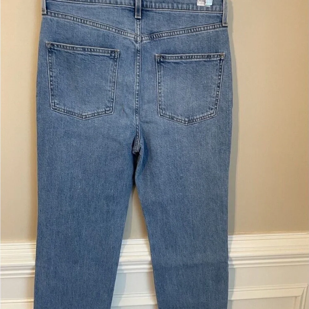 Frank & Eileen Monaghan Mom High Rise Button Fly Raw Hem Jeans Size 30 - Picture 4 of 12